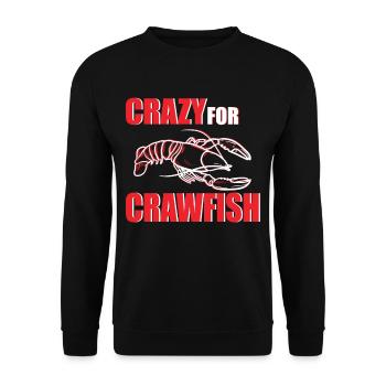 Crazy for Crawfish and Lobster pinch lover - Unisex Sweatshirt - black - Front - Alina (178cm) & Michal (187cm)
