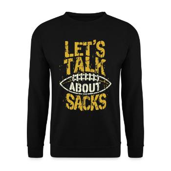 Football américain Parlons des sacs - Sweat-shirt Unisexe - noir - Devant - Alina (178cm) & Michal (187cm)
