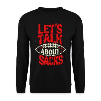 Football américain Parlons des sacs - Sweat-shirt Unisexe - noir - Devant - Alina (178cm) & Michal (187cm)