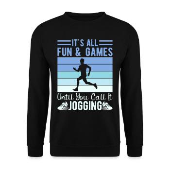 Cadeau de course XC amusant XC Runner Edition - Sweat-shirt Unisexe - noir - Devant - Alina (178cm) & Michal (187cm)