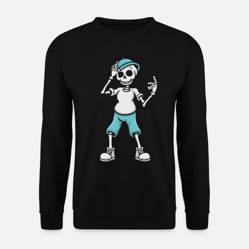 Cool Funny Skeleton - Unisex Sweatshirt - black