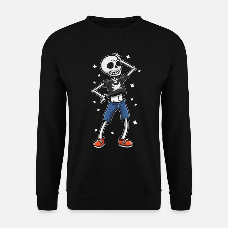 Cool Funny Skeleton - Unisex Sweatshirt - black