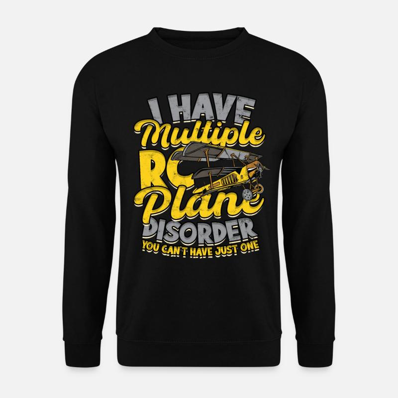 Model Airplane Model Airplane - Unisex Sweatshirt - black