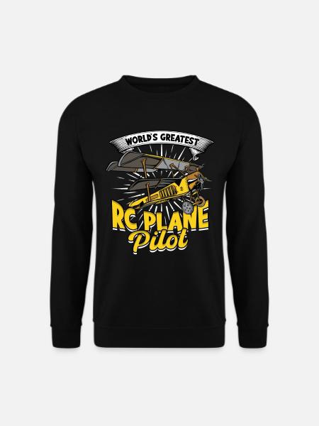 Model Airplane World's Greatest RC Plane Pilot - Unisex Sweatshirt - black