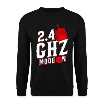 Maquette d’avion Maquette d’avion 2,4 GHz Mode activé - Sweat-shirt Unisexe - noir - Devant - Alina (178cm) & Michal (187cm)