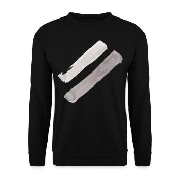 stripe - Unisex Sweatshirt - black - Front - Alina (178cm) & Michal (187cm)