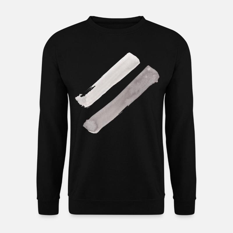 streifen - Unisex Pullover - Schwarz
