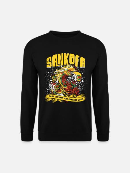 Sankofa Symbol Adinkra Ghana Black History Month - Unisex Sweatshirt - black
