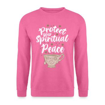 Occultism Tea Leaf Reading Protect Spiritual Peace - Unisex Sweatshirt - pink - Front