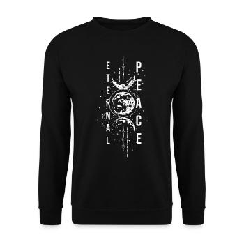 Okkultismus Estoterik Estoterisch - Unisex Pullover - Schwarz - Vorne - Alina (178cm) & Michal (187cm)