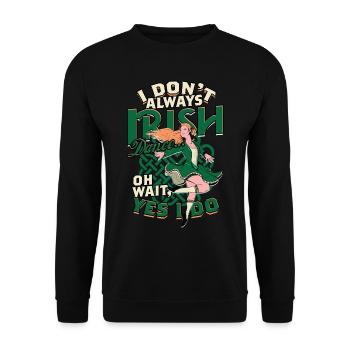Danse irlandaise Danse irlandaise Feis - Sweat-shirt Unisexe - noir - Devant - Alina (178cm) & Michal (187cm)