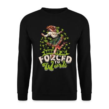 Danse irlandaise Danse irlandaise Feis - Sweat-shirt Unisexe - noir - Devant - Alina (178cm) & Michal (187cm)