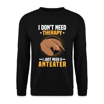 fourmilier : juste besoin de fourmiliers - Sweat-shirt Unisexe - noir - Devant - Alina (178cm) & Michal (187cm)