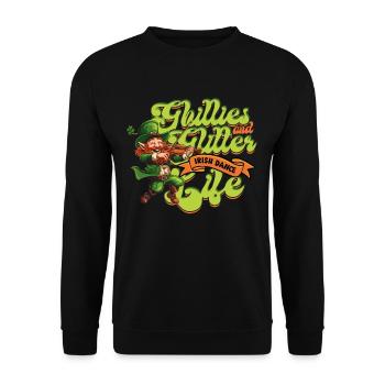 Danse irlandaise Danse irlandaise Feis - Sweat-shirt Unisexe - noir - Devant - Alina (178cm) & Michal (187cm)