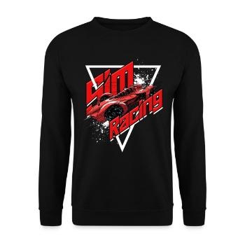 Sim Racing Simulator Esports Sim Race - Unisex Sweatshirt - black - Front - Alina (178cm) & Michal (187cm)