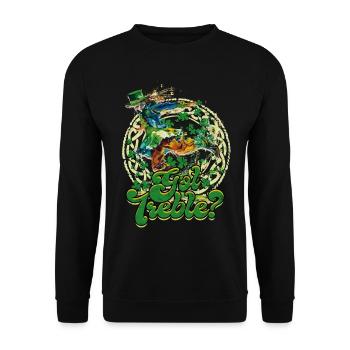 Irish Dance Irischer Tanz Feis Got Treble? - Unisex Pullover - Schwarz - Vorne - Alina (178cm) & Michal (187cm)