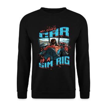 Sim Racing Esports Sim Race - Unisex Sweatshirt - black - Front - Alina (178cm) & Michal (187cm)