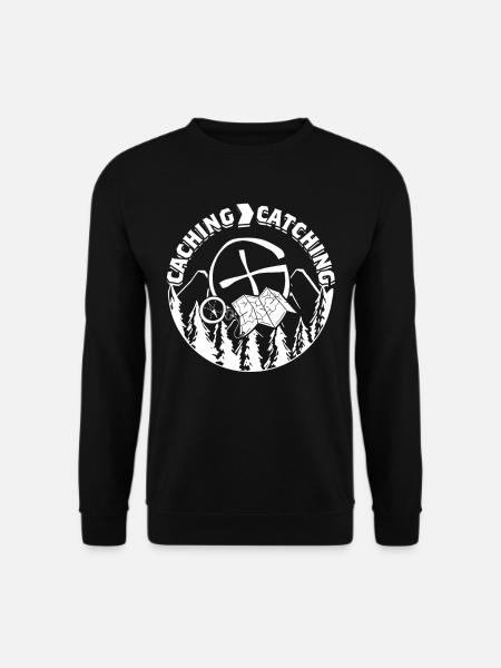 Geocache Caching > Catching - Unisex Sweatshirt - black