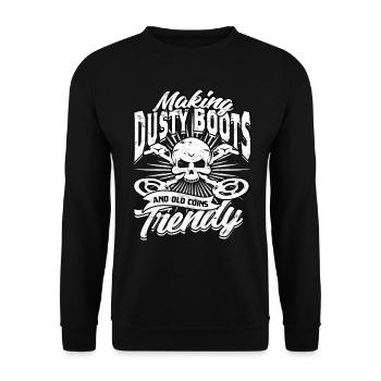 Détecteur de pêche à la terre Chasseur de trésors - Sweat-shirt Unisexe - noir - Devant - Alina (178cm) & Michal (187cm)