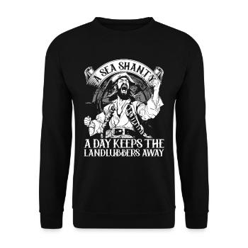 Shanty Chor Seemannslieder - Unisex Pullover - Schwarz - Vorne - Alina (178cm) & Michal (187cm)