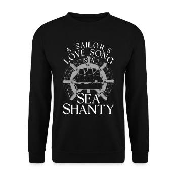 Seemannslieder Shanty Chor - Unisex Pullover - Schwarz - Vorne - Alina (178cm) & Michal (187cm)