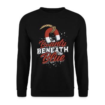 Magnet Fishing Bounty Beneath The Blue - Unisex Sweatshirt - black - Front - Alina (178cm) & Michal (187cm)