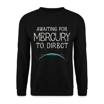 Mercury retrograde - Unisex Sweatshirt - black - Front - Alina (178cm) & Michal (187cm)