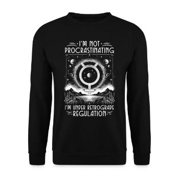 Astrology Mercury retrograde - Unisex Sweatshirt - black - Front - Alina (178cm) & Michal (187cm)
