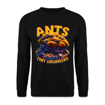 Ameisen Ameisenzucht Ameisenzüchter - Unisex Pullover - Schwarz - Vorne - Alina (178cm) & Michal (187cm)