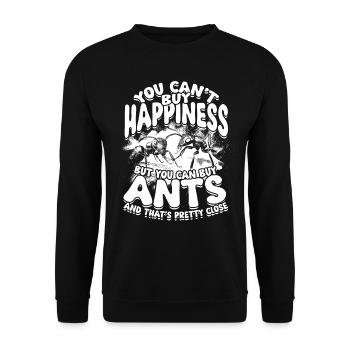 Ameisenzucht Ameisenzüchter Ameisen - Unisex Pullover - Schwarz - Vorne - Alina (178cm) & Michal (187cm)