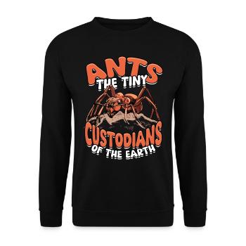 Ant Breeding Ants The Tiny Custodians Of The Earth - Unisex Sweatshirt - black - Front - Alina (178cm) & Michal (187cm)
