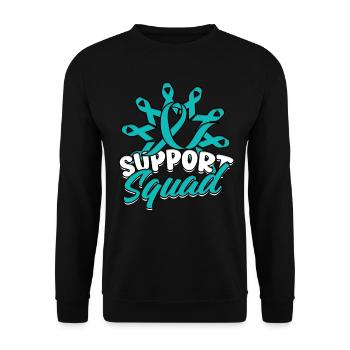 Escouade de soutien pour les troubles anxieux - Sweat-shirt Unisexe - noir - Devant - Alina (178cm) & Michal (187cm)