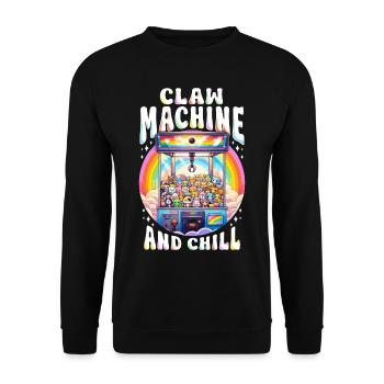 Greifautomat Machine à griffes et refroidir - Sweat-shirt Unisexe - noir - Devant - Alina (178cm) & Michal (187cm)