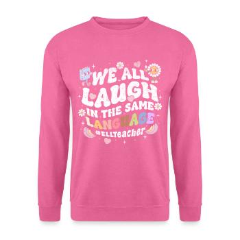 Englischlehrer Englischlehrerin - Unisex Pullover - Pink - Vorne