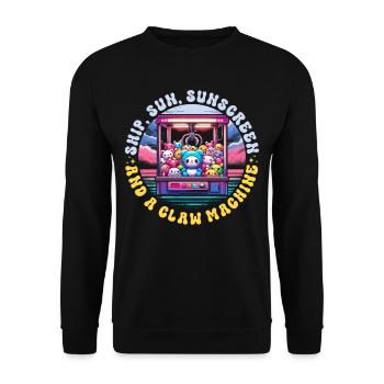 Pince automatique Pince Kraller - Sweat-shirt Unisexe - noir - Devant - Alina (178cm) & Michal (187cm)