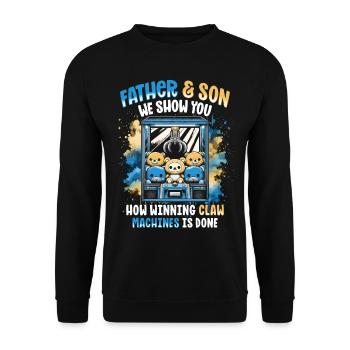 Pince automatique Pince Kraller - Sweat-shirt Unisexe - noir - Devant - Alina (178cm) & Michal (187cm)