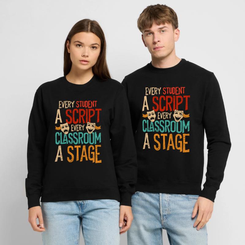 Schauspiellehrer Student A ScriptClassroom A Stage Unisex Pullover