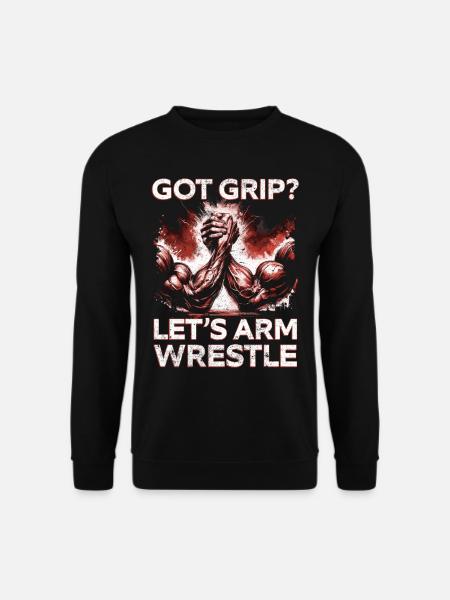Armdrücken Let's Arm Wrestle - Unisex Pullover - Schwarz