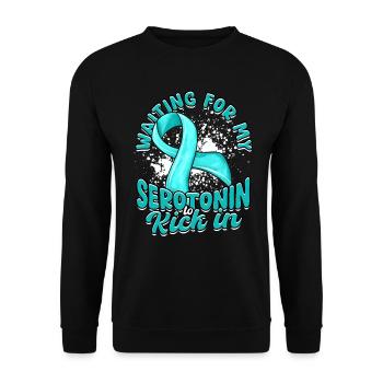 Anxiety disorder Anxiety disorders - Unisex Sweatshirt - black - Front - Alina (178cm) & Michal (187cm)