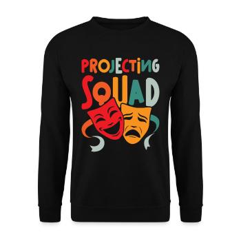 Instructeur intérimaire de l’escouade de projection - Sweat-shirt Unisexe - noir - Devant - Alina (178cm) & Michal (187cm)