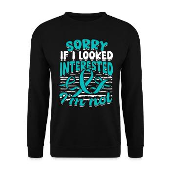 Anxiety disorder Anxiety disorders - Unisex Sweatshirt - black - Front - Alina (178cm) & Michal (187cm)