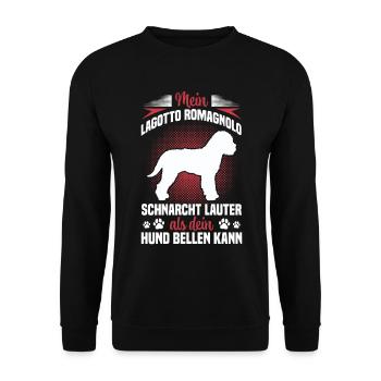 Lagotto Romagnolo snores loud water dog - Unisex Sweatshirt - black - Front - Alina (178cm) & Michal (187cm)