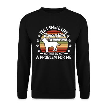 I smell like a Hanoverian hound - Unisex Sweatshirt - black - Front - Alina (178cm) & Michal (187cm)