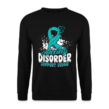 Escouade de soutien pour les troubles anxieux d’Angststörung - Sweat-shirt Unisexe - noir - Devant - Alina (178cm) & Michal (187cm)