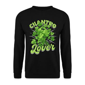 Coriander Lovers - Unisex Sweatshirt - black - Front - Alina (178cm) & Michal (187cm)