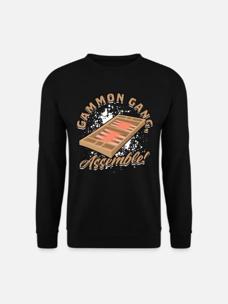 Backgammon Gammon Gang Assemble! - Unisex Pullover - Schwarz