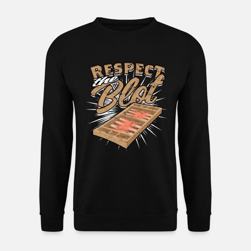 Backgammon Respectez la tache - Sweat-shirt Unisexe - noir