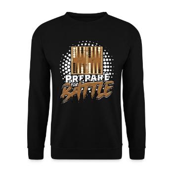 Backgammon Préparez-vous au combat - Sweat-shirt Unisexe - noir - Devant - Alina (178cm) & Michal (187cm)