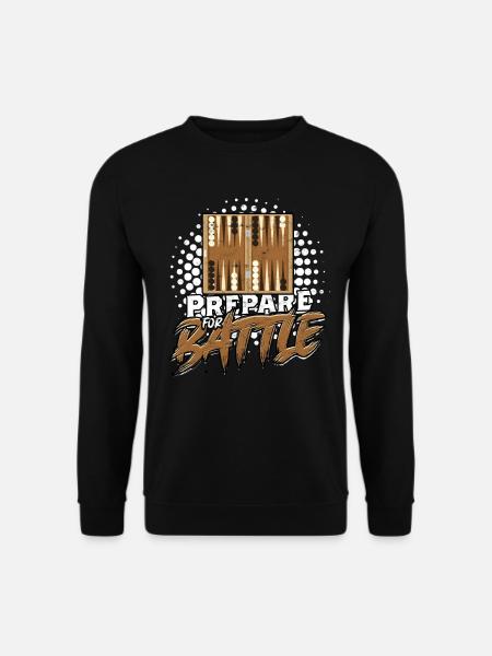 Backgammon Prepare For Battle - Unisex Pullover - Schwarz