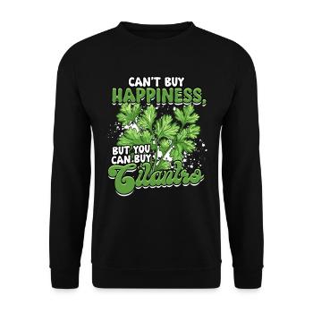 Coriander Lovers - Unisex Sweatshirt - black - Front - Alina (178cm) & Michal (187cm)